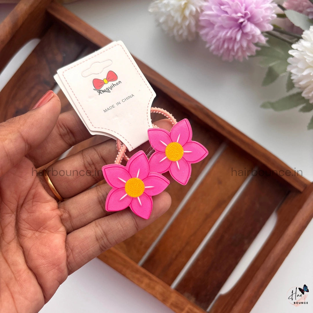 Cute Flower Rubber Bands