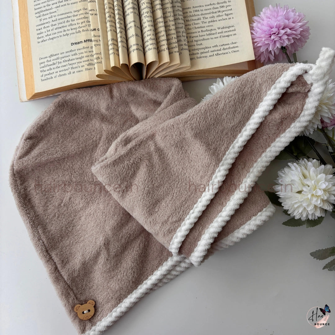 Soft Microfiber Hair Drying Towel Cap – Quick Dry Hair Wrap