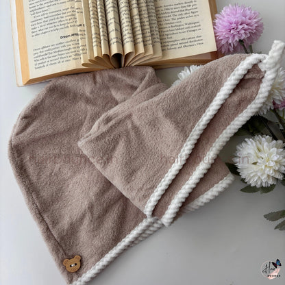 Soft Microfiber Hair Drying Towel Cap – Quick Dry Hair Wrap