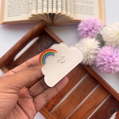 Happy Rainbow Hair Claw - Medium