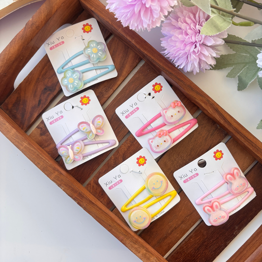 Happy Faces Hair Clip