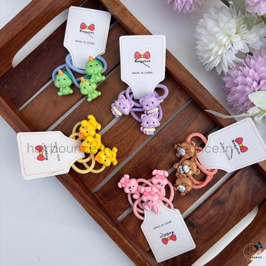 Cute Critters Kids Hair Ties – Pack of 3