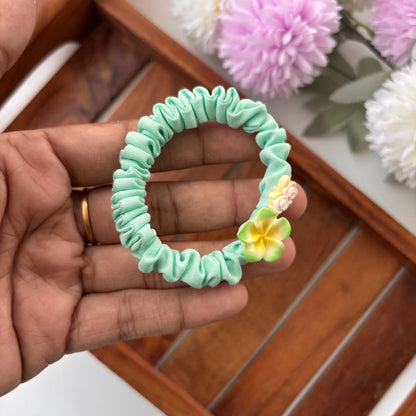 Mini Flower Scrunchie