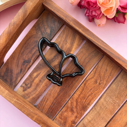 Shinny Butterfly Outline Hair Claw - Medium