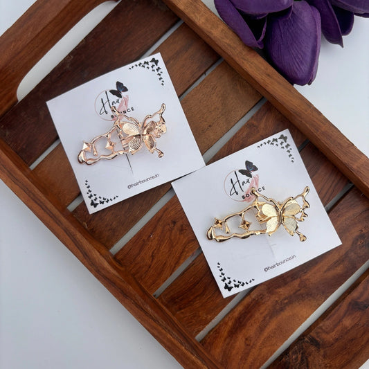Metal Butterfly Alligator Clip