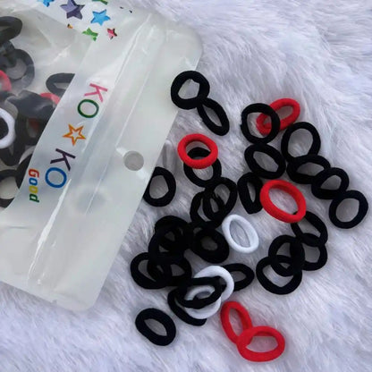 Rubber Band Packet (100 pieces) - Black Mix