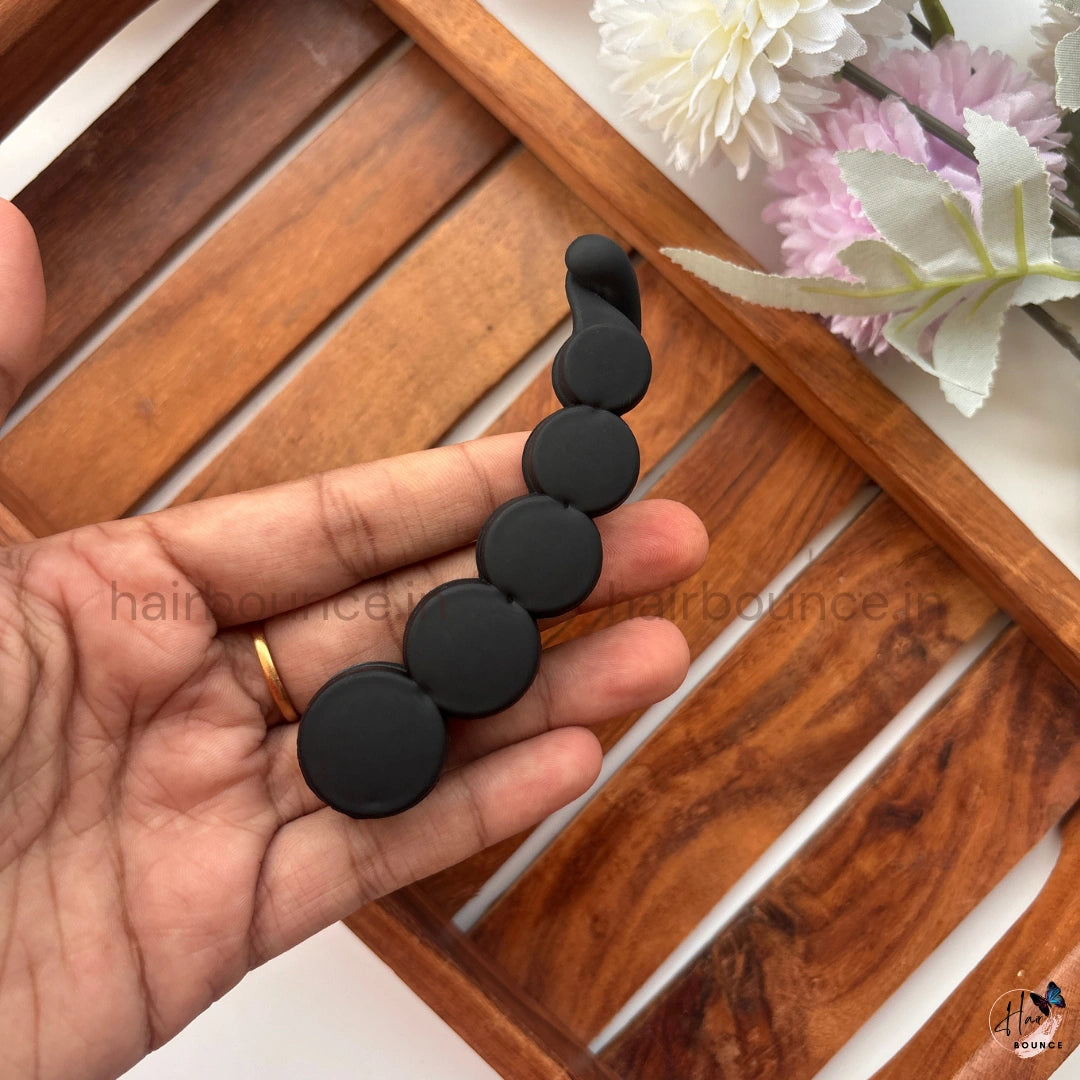 Matte Circle Banana Clip - Large