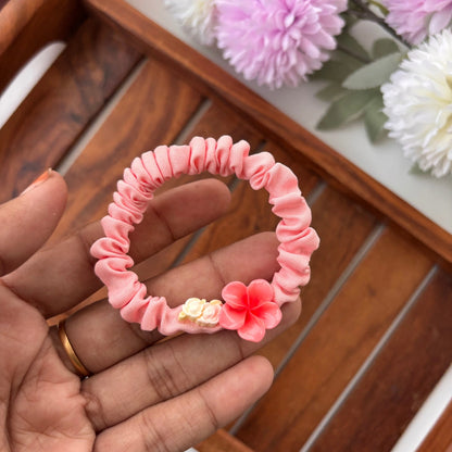 Mini Flower Scrunchie