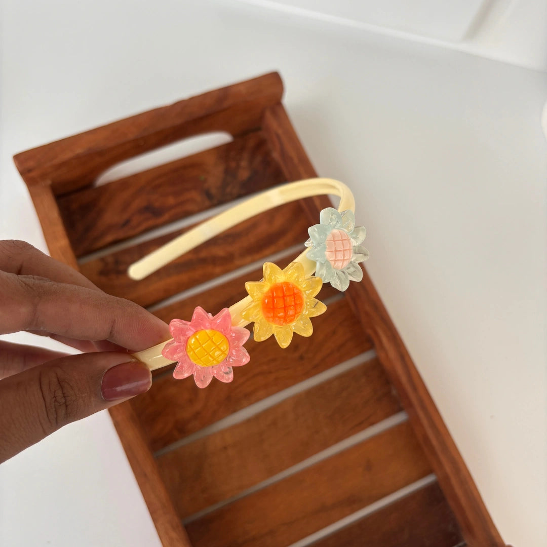 Glossy Sunflower Headband