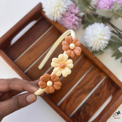 Retro Daisy Hairband – Dual Tone Collection