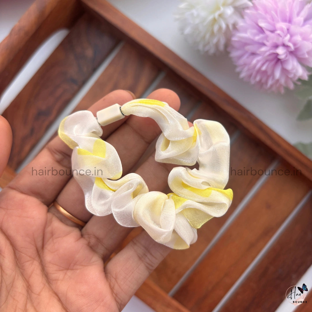 Pastel Swirl Sheer Scrunchie