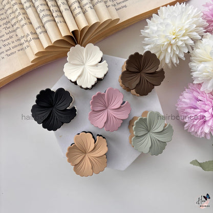 Dual Colour Hibiscus Hair Claw - Small