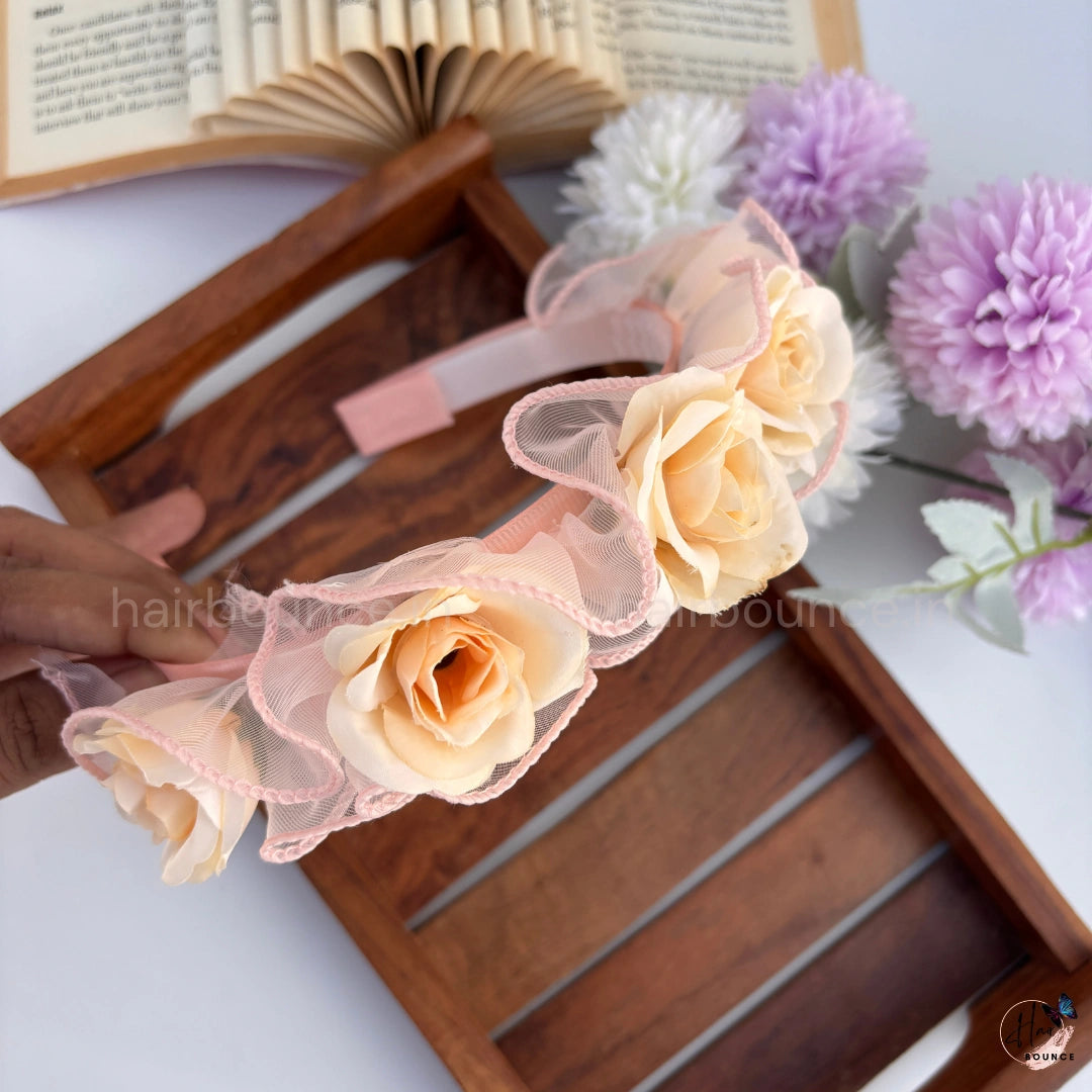 Elegant Rose Hair Band for Girls