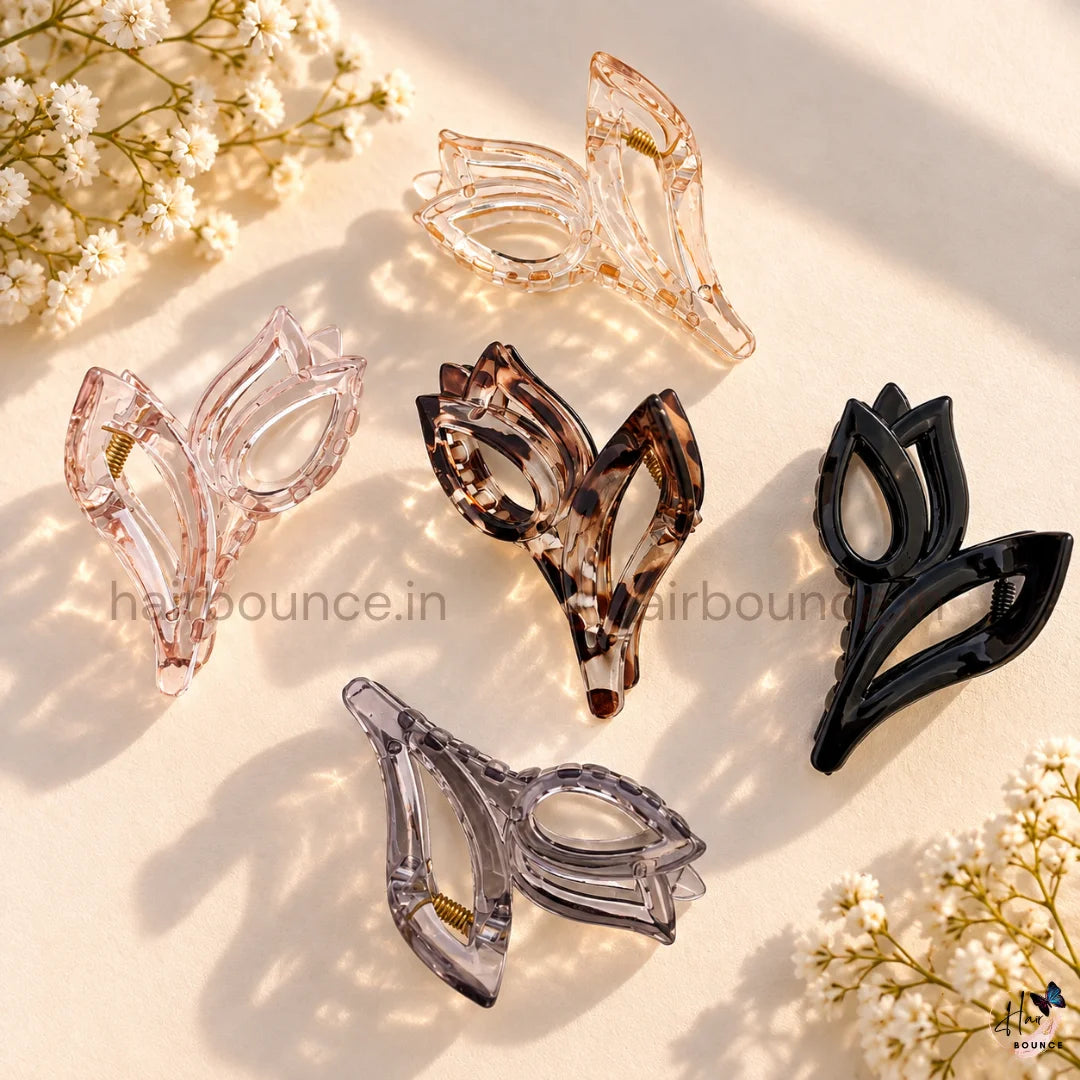 Elegant Tulip Hair Claw – Medium