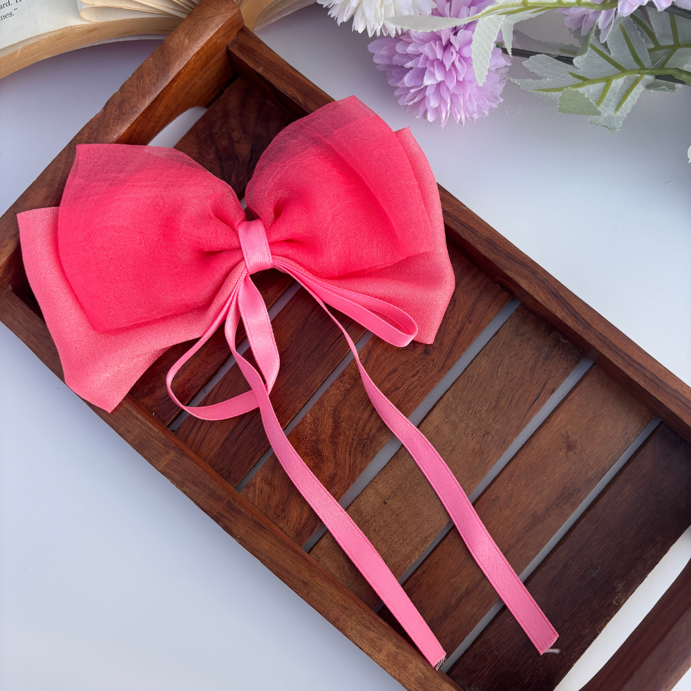 Double Bow with Ribbon Bow