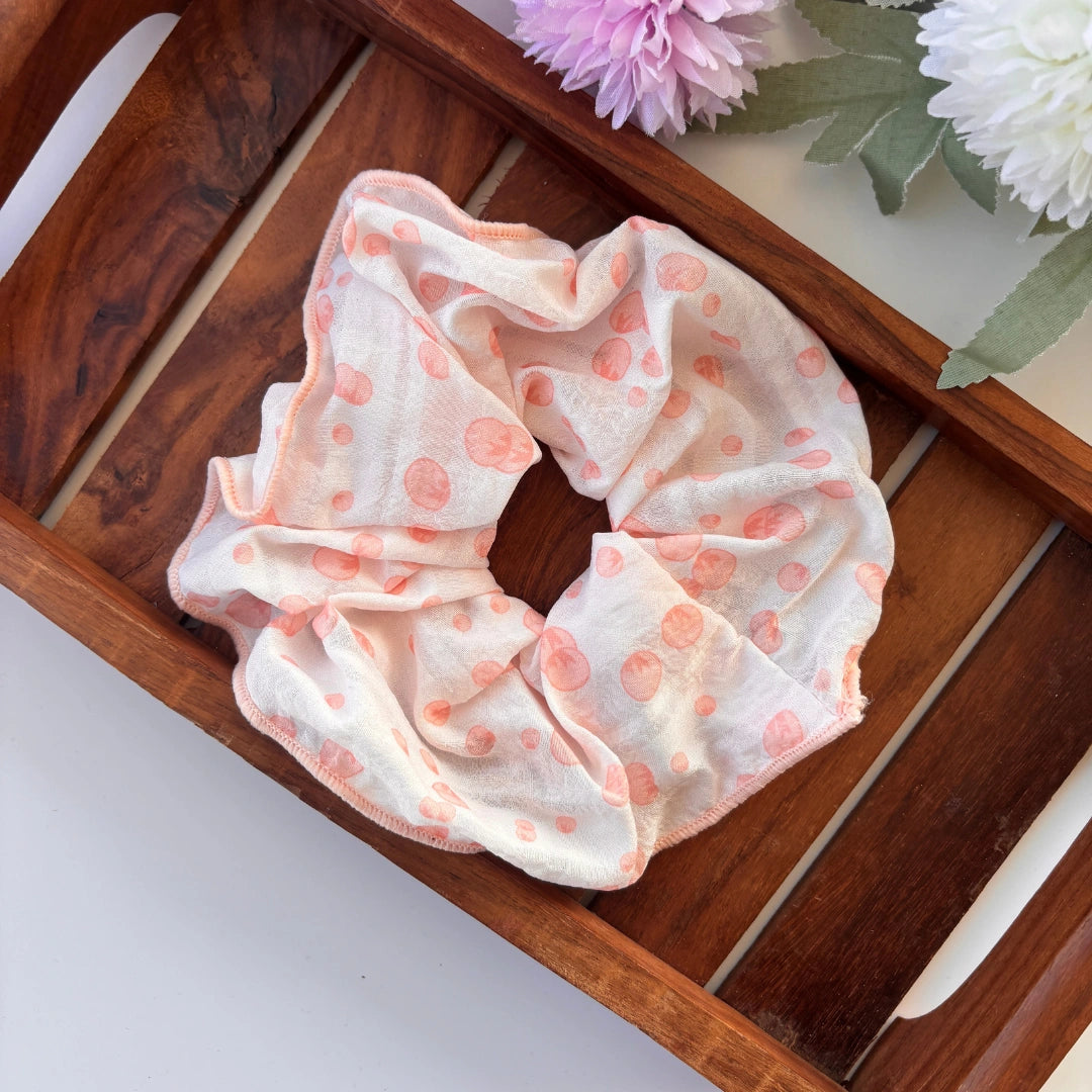 Polka Dot Scrunchie