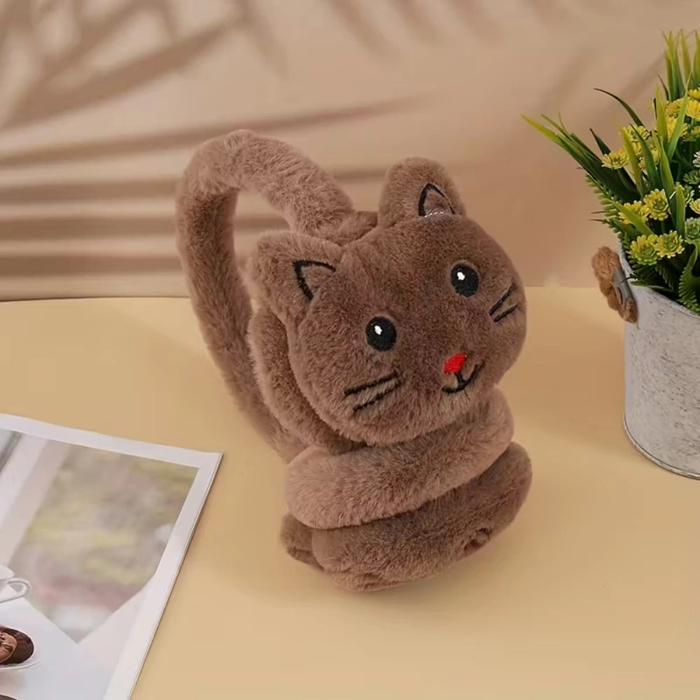 Cozy Kitty Plush Earmuff