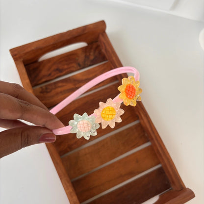 Glossy Sunflower Headband