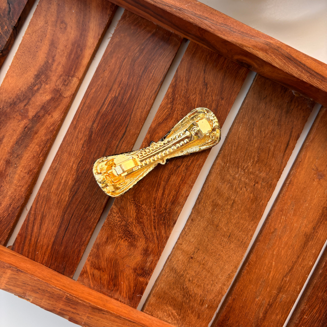 Antique Bow Weave Hair Clip