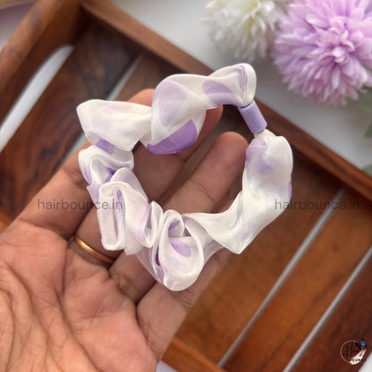 Pastel Swirl Sheer Scrunchie
