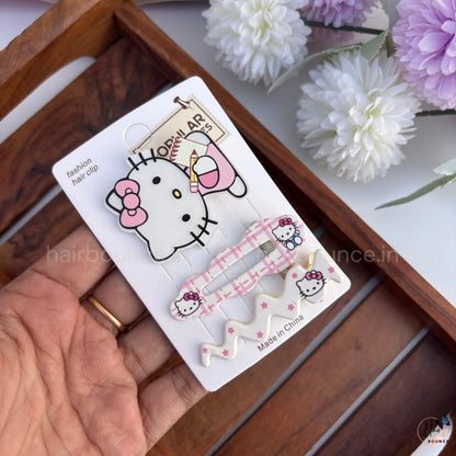 Pretty Kitty Kids Hair Clip Set – Pack of 3