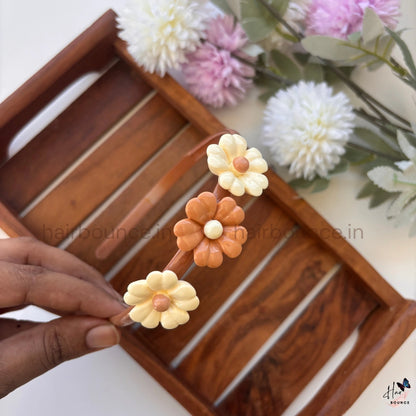 Retro Daisy Hairband – Dual Tone Collection