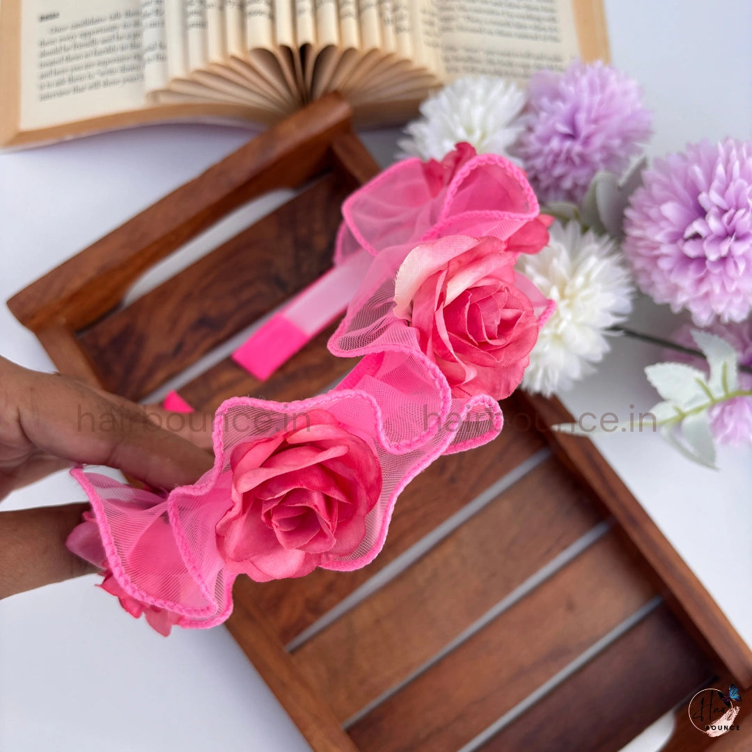 Elegant Rose Hair Band for Girls