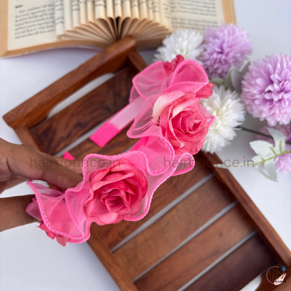 Elegant Rose Hair Band for Girls