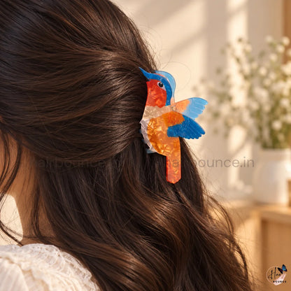 Colourful Bird Hair Claw Clips – Large