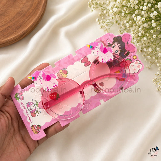 Cute Unicorn Kids Sunglasses – Round Cartoon