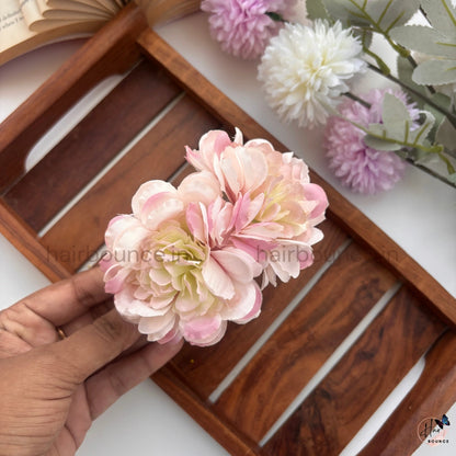 Peony Bloom Curved Hair Clip – Large