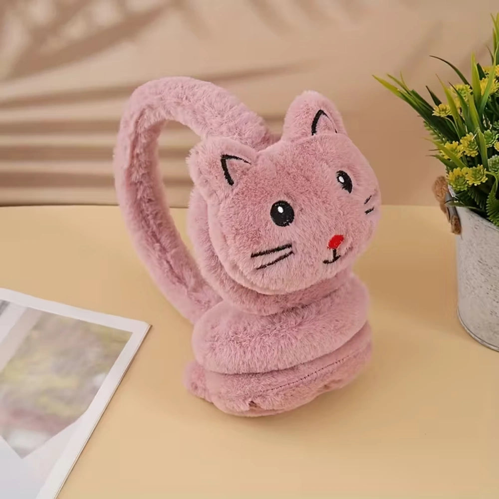 Cozy Kitty Plush Earmuff