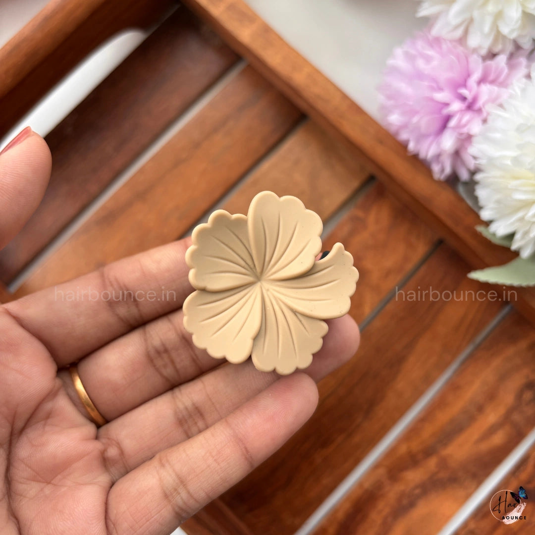 Dual Colour Hibiscus Hair Claw - Small