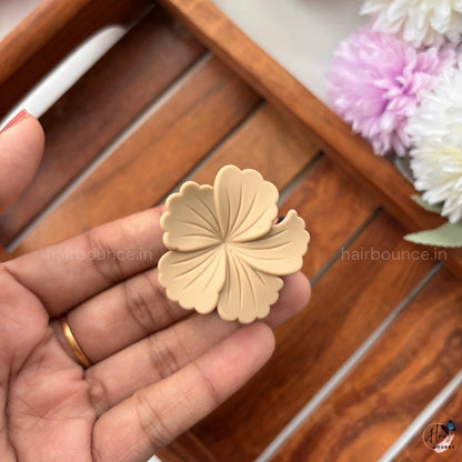 Dual Colour Hibiscus Hair Claw - Small