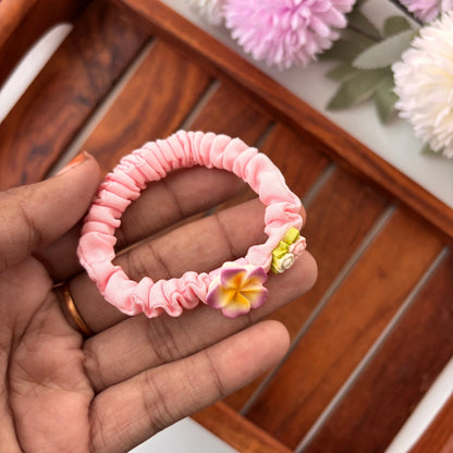Mini Flower Scrunchie
