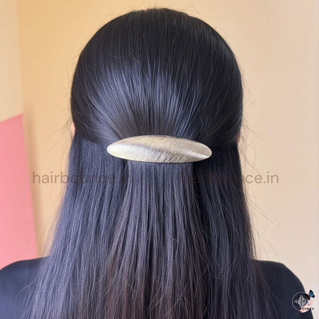 Radiance Line Metallic Barrette – Luxe Linear Shine Collection