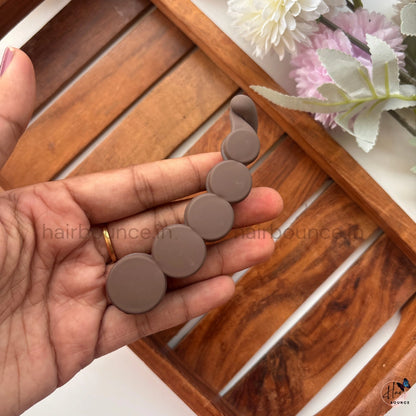 Matte Circle Banana Clip - Large