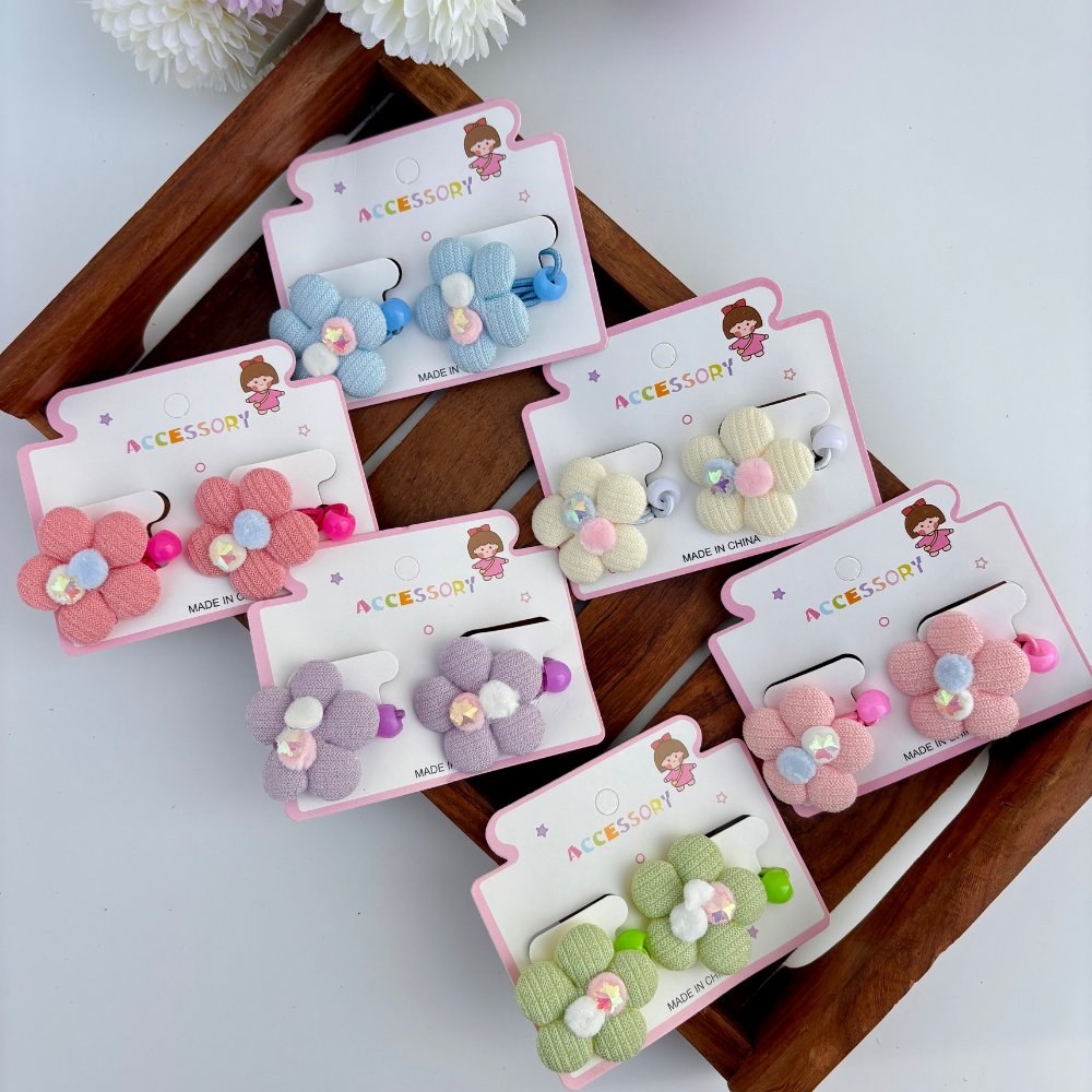 Bloom Charm Rubber Bands – Pack of 2