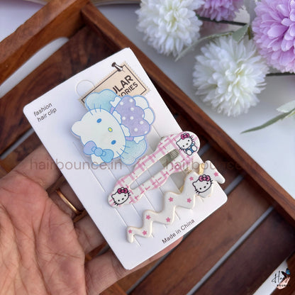 Pretty Kitty Kids Hair Clip Set – Pack of 3