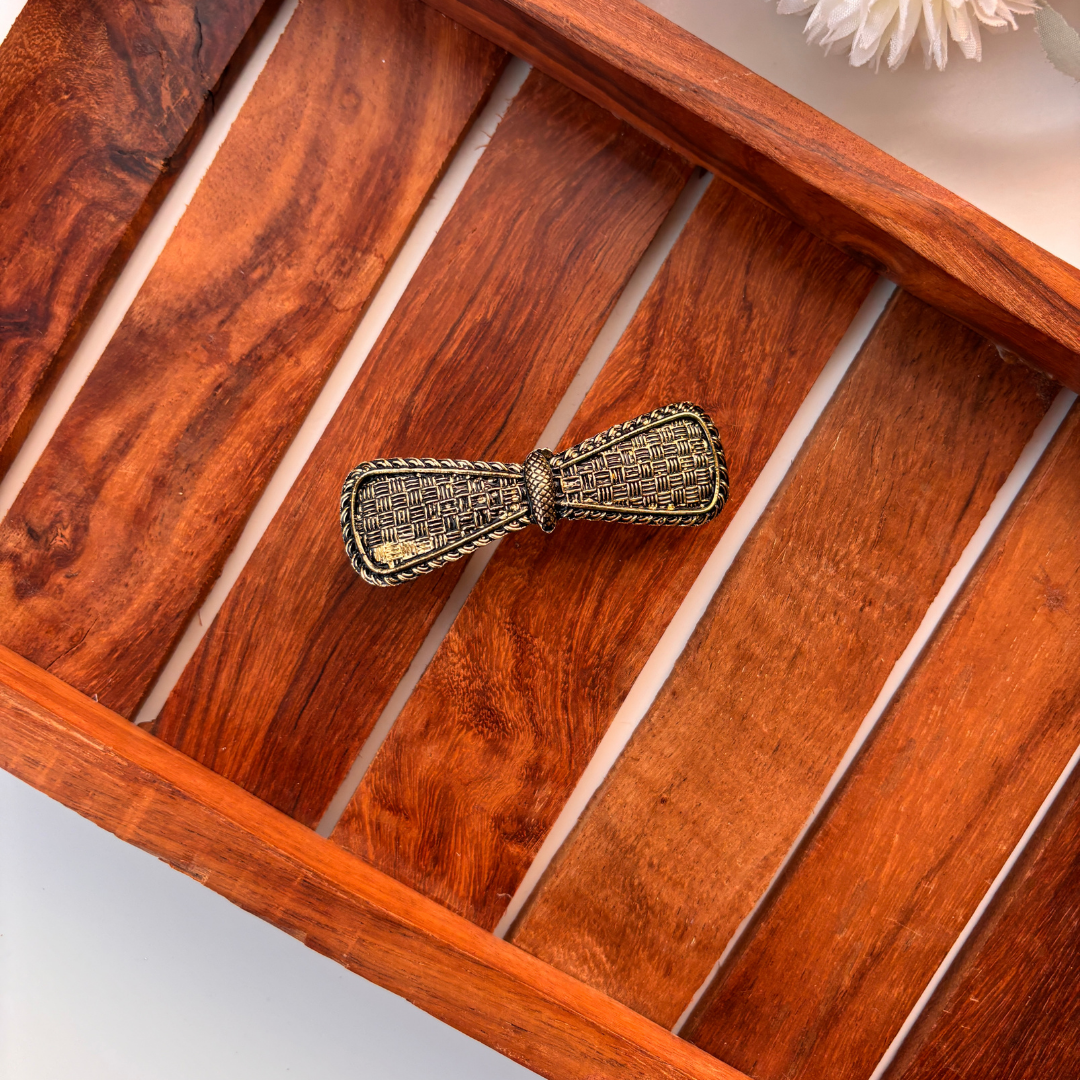 Antique Bow Weave Hair Clip