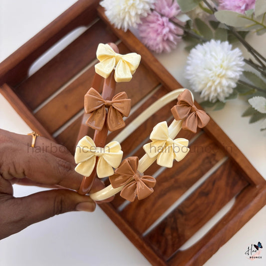 Classic Bow Hairband – Dual Tone Collection