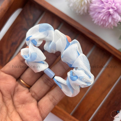 Pastel Swirl Sheer Scrunchie