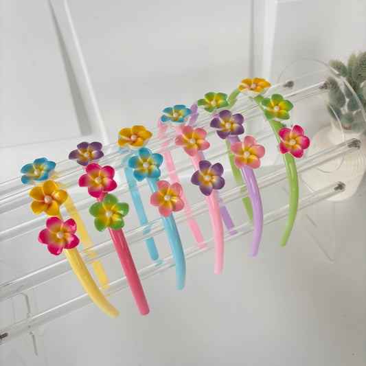 Rainbow Petal Flower Headband