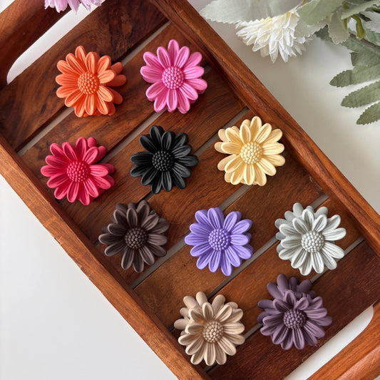Bright Shades Sunflower Hair Claw - Small
