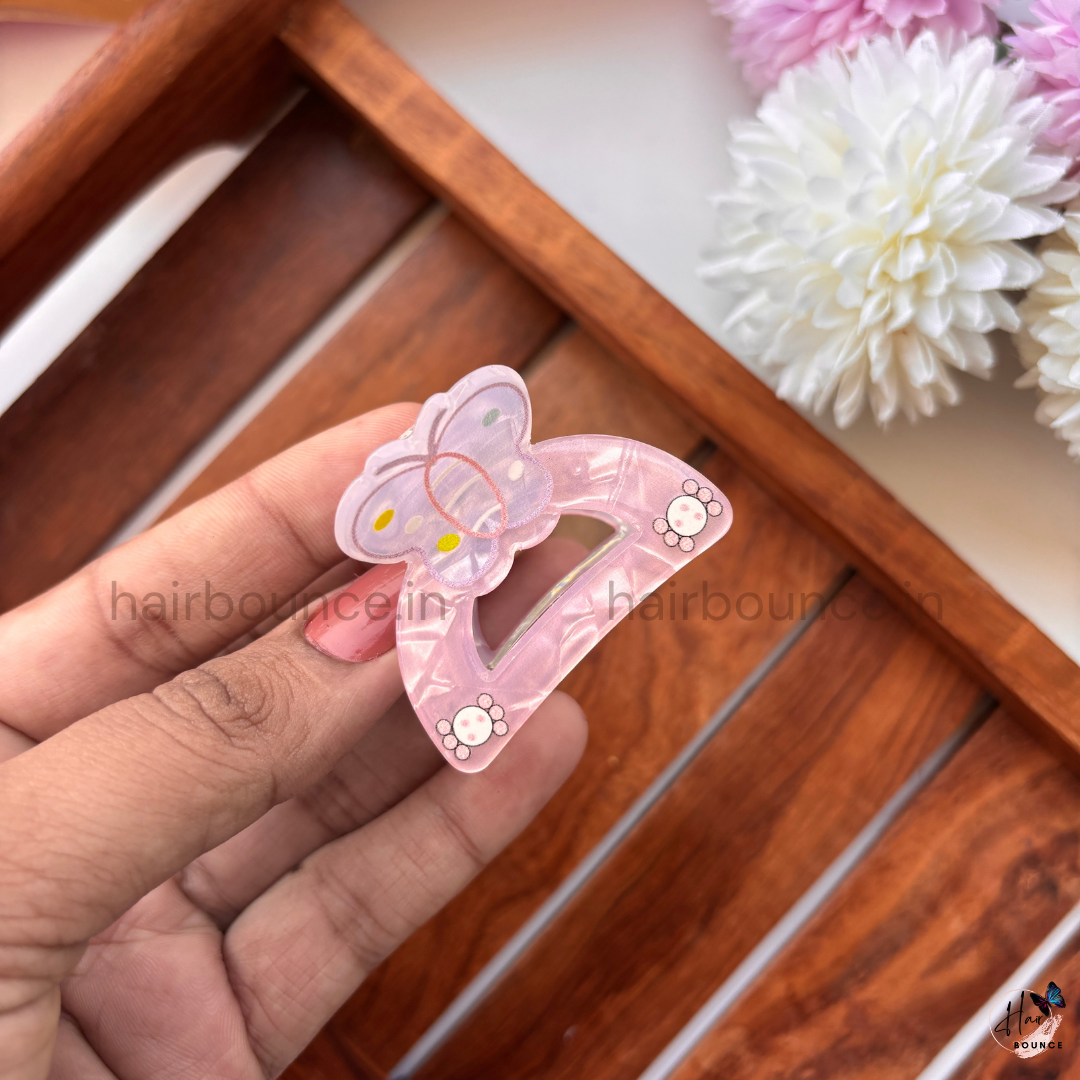 Cute Floral Cartoon Hair Claw – Medium