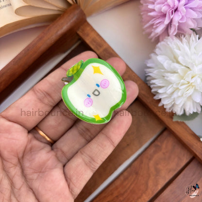 Cute Apple Kids Hair Clip - Small