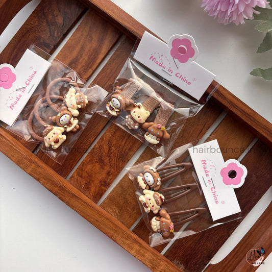 Teddy Tales Kids Hair Clips & Bands Set – Assorted Colours & Toys