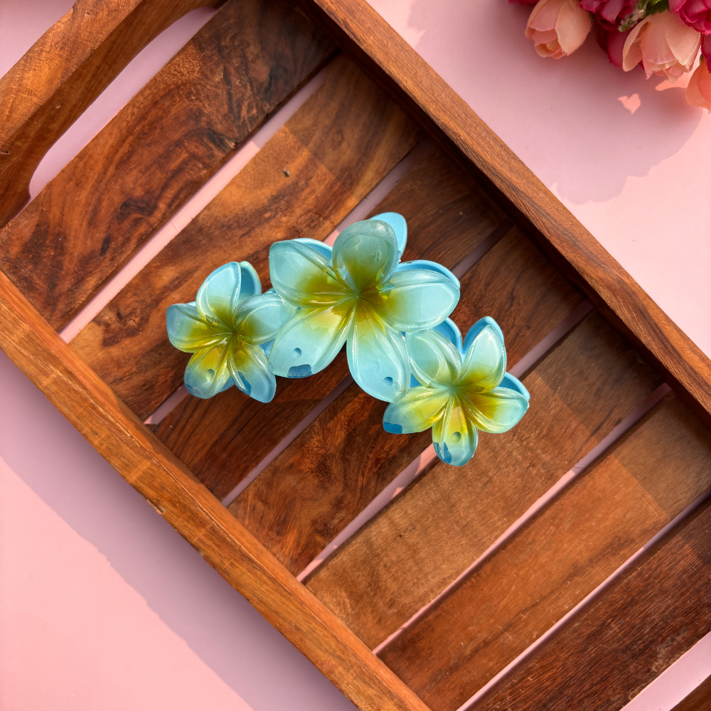 Lilly Triple Flower Hair Claw - Large