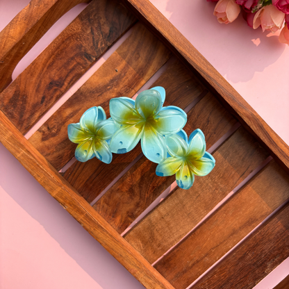 Lilly Triple Flower Hair Claw - Large