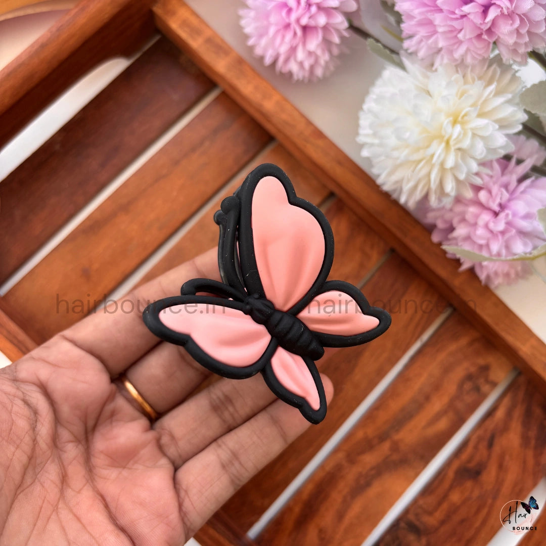 Flutter Charm Butterfly Hair Claw – Medium